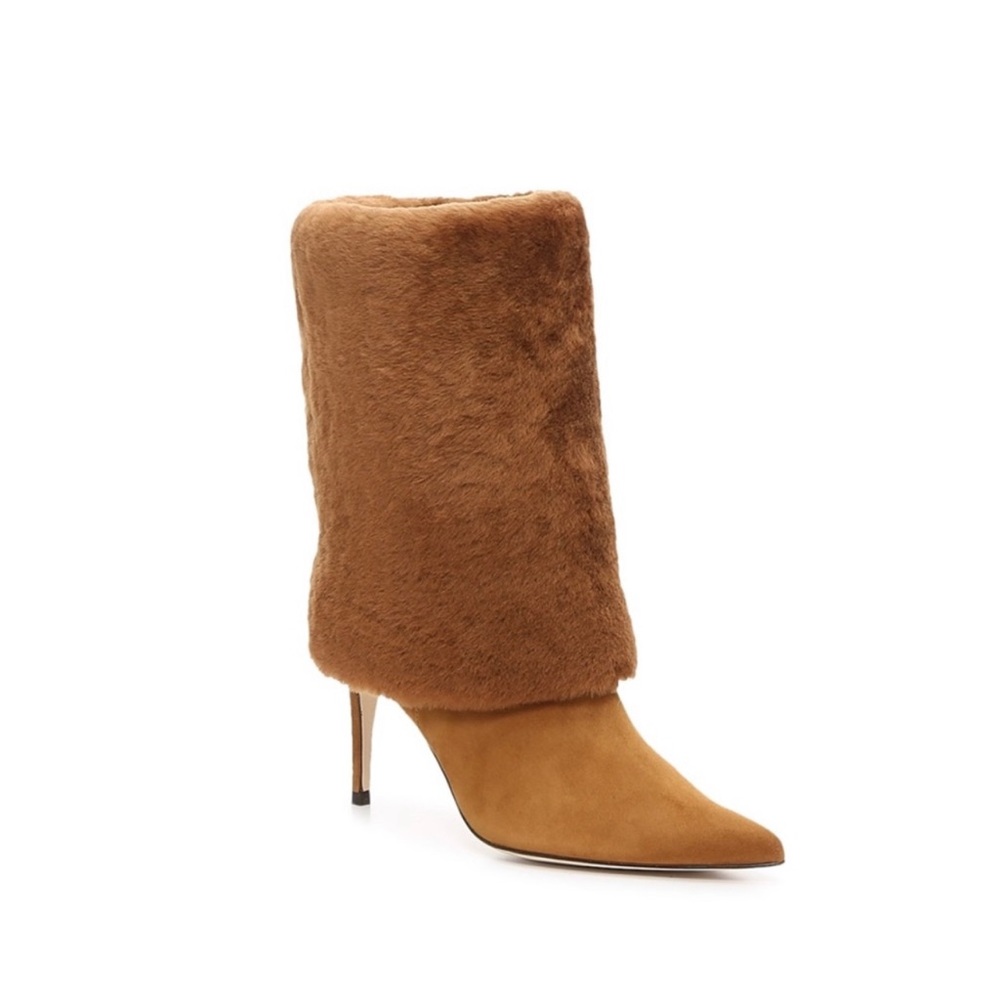 Alexandre Birman Convertible Shearling Eskimo Boot in Cognac